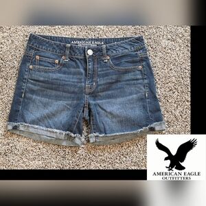 American Eagle Outfitters Dark Blue Jean Shorts Size 2